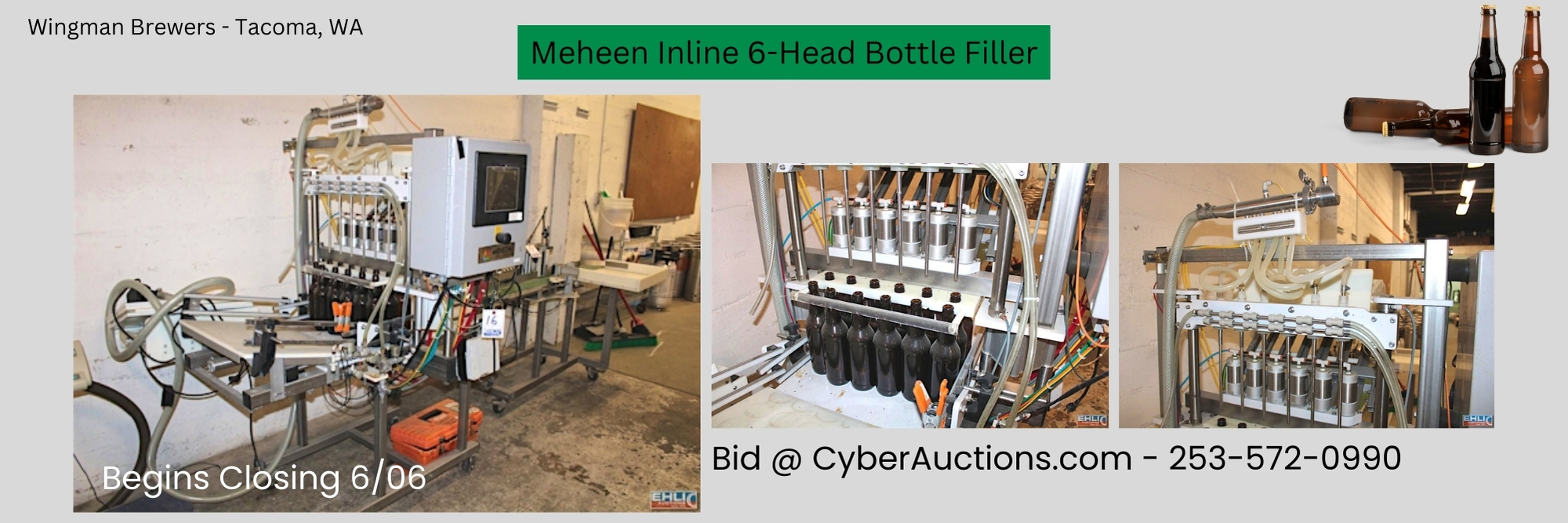 Meheen Inline 6 Head Bottle Filler